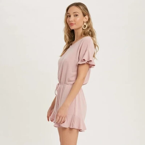 CLEAR OUT!!!! Ruffle Hem Romper - Picture 4 of 8